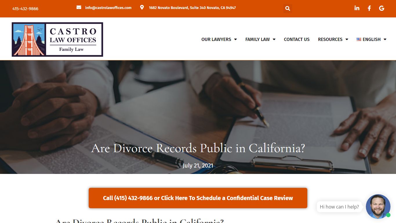 Are Divorce Records Public in California? - Castro Law Offices